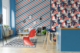 Dutch Wallcoverings Pop behang Streep M47010