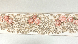 romantische en klassieke rand. Engelse rozen tuinachtige, vintage