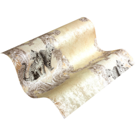 Hermitage luipaard behang bruin Metallic 33543-2