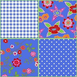 Noordwand Bluuming Affairs patchwork behang 44600