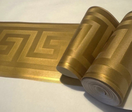 Versace behang rand goud glim satijn look griekse sleutel