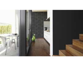 donkergrijs zwart Uni Behang 95584-8