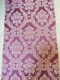 Rood klassiek behang textielprint 085845