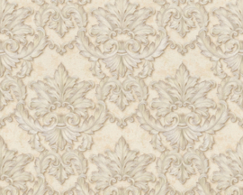 Beige barok behang 34370-3