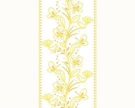 94228-2 geel vogels bloemen zelfklevend behang