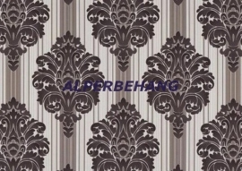 barok vlies behang bruin creme 392