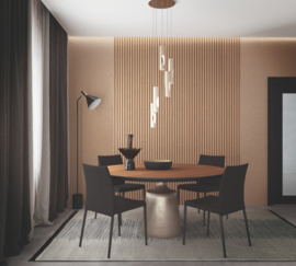Behang met houten lamellen 33958 Botanica