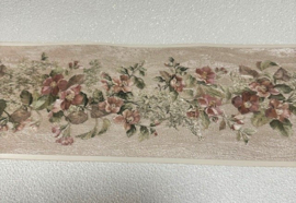 Bronzen bloemen behangrand rozen