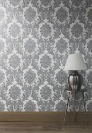 FINE DECOR MILANO BAROK BEHANG ZILVER M95585