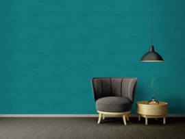 Blauw behang