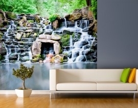 Mantiburi Fotobehang Waterfall Wood 136