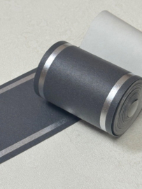 Grijs zilver behangrand kopen – 7,5 cm breed, 5 meter