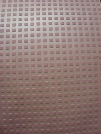 roze ruitjes blokjes vinyl behang opruiming 113