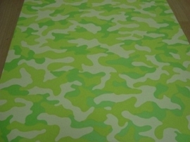 lime groen camouflage legerprint vinyl behang 17