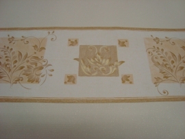 bruin beige modern behangrand