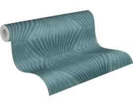 Retro behang groen 38204-1