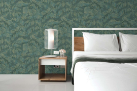 AS Creation bloemen behang groen 39340-1
