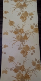 bloemen behang creme bruin xx113