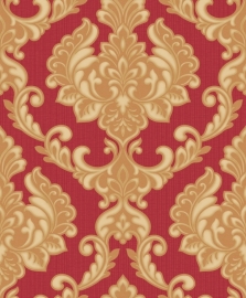 Charming Florals barok rood goud 88504