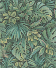 Behang met grote bladeren 33304 Botanica