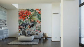 Fotobehang Vogel Bloemen DD108525