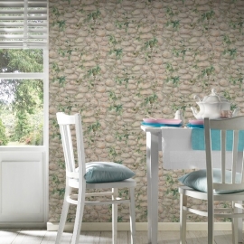 steen behang klimop planten voelbaar relief as9