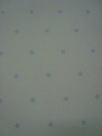 baby behang sterretjes licht blauw wit 22