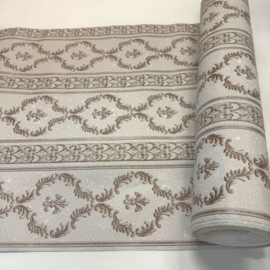 Glitter Streep Behang met Franse Lelies Barok – Behang 508-84