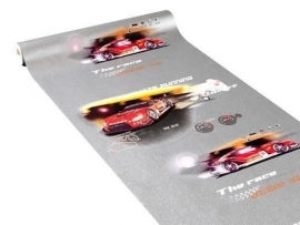 race auto jongens kinder behang x48