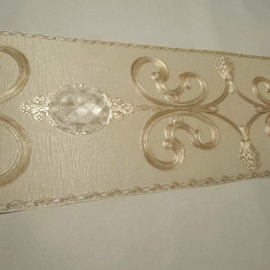 Diamanten rand creme goud glans satijn hermitage