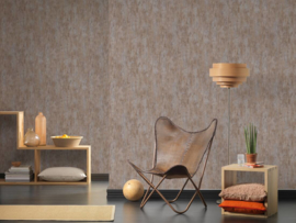 Beton behang goud bronz bruin 36493-1