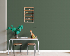 Esta Home Groen Vliesbehang 139240 – Textiel Design – Landelijk Rustgevend Modern