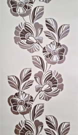 Bruin bloemen behang 93576-5