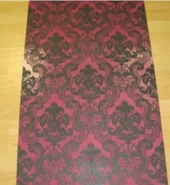 zwart roze barok vinyl behang 233