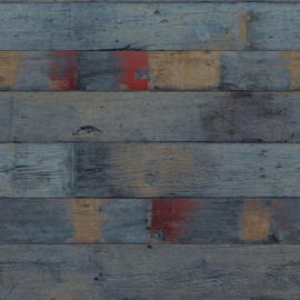 Behang met verweerde houten planken 16672  Friends & Coffee
