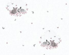 AS Creation Little Stars Vlinder Konijn Poes behang 35564-2