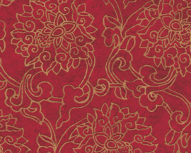 AS Création behang Bloemen, brons, goud, metallic rood 37470-1