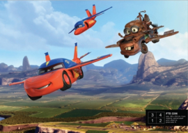 AG Design Fotobehang Disney Cars Flying FTD2206