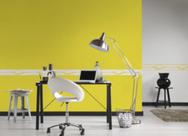 Geel behangrand 93477-2