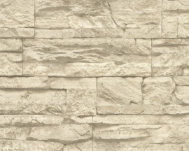 7071-30 beige natuursteen vlies behang  as creation tapete
