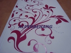 modern behang fuchsia rose wit 573