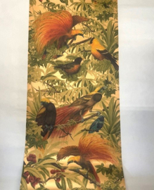Junge behang paradijs vogels sierdieren vintage