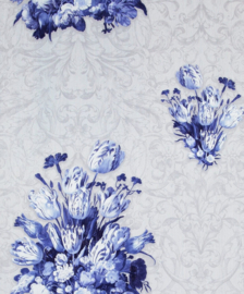 Delftsblauw bloemen behang dutch masters 17805