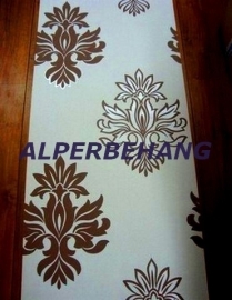 barok behang bruin creme 274