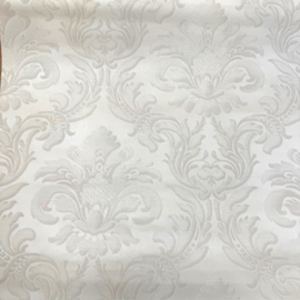 barok behang wit creme 3D effect klassieke ornamenten glim 515015