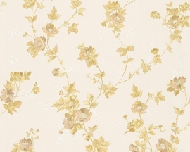 Behang Bloemen wit goud AS Romantica 30428-5
