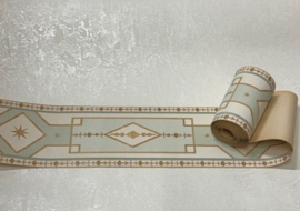 Groen goud Egyptische behangrand 9 cm – 5 meter lang