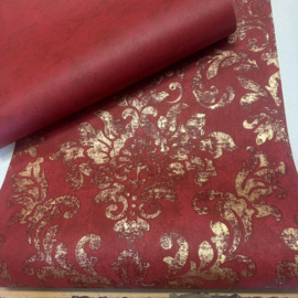 Vintage Barok Behang Rood Goud – Café & Horeca | ABCbehang