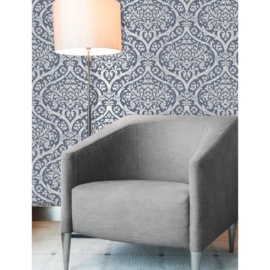 Fine Decor Sandringham Damask Blue fd42531