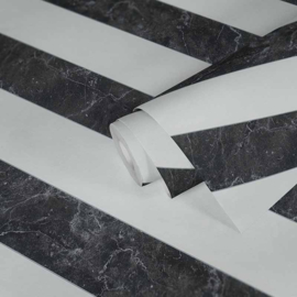 schuin strepen marmer behang 37992-1